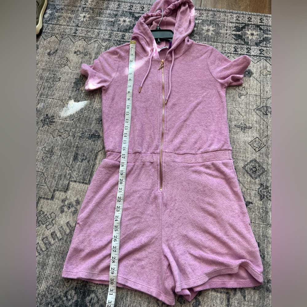 Yitty women’s terry short heart pocket onesie romper size small - Picture 10 of 12